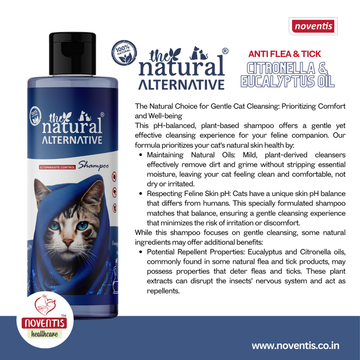 The Natural Alternative Shampoo Anti Flea and Tick for Cats and Kittens