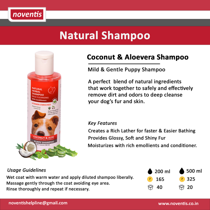 Noventis Natural Mild Puppy Shampoo