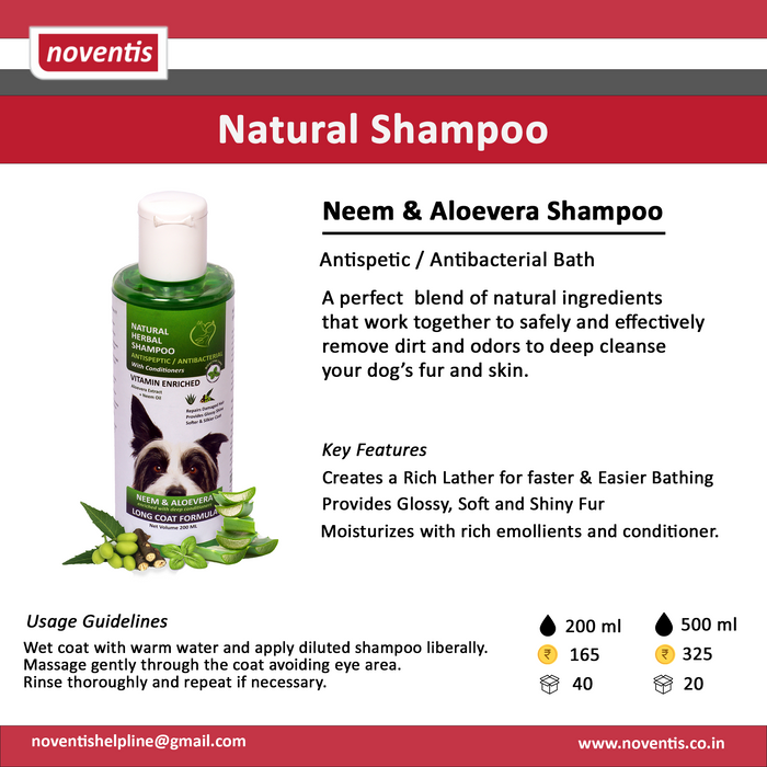 Noventis Natural Neem & Aloevera Shampoo