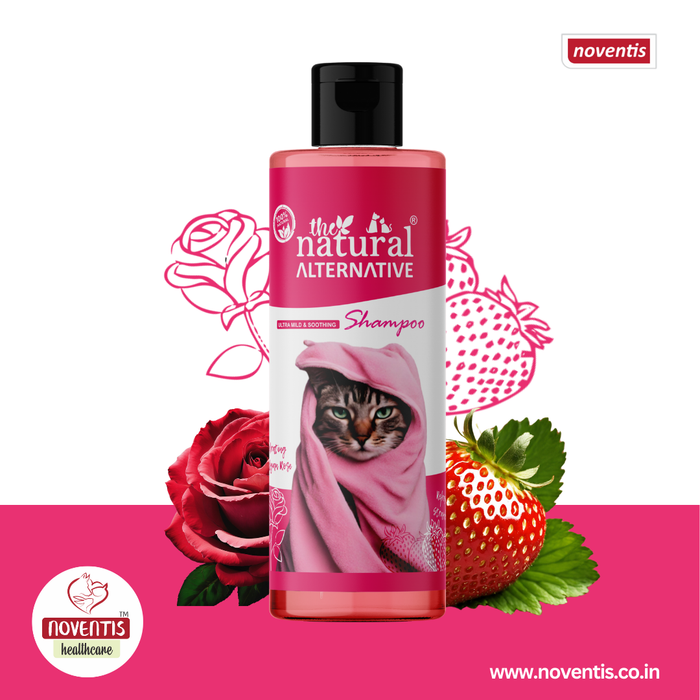 The Natural Alternative Shampoo Strawberry and Rose for Cats and Kittens