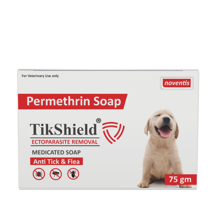 Tikshield ® Permethrin 1% Soap for Dogs - Eliminate Ticks, Fleas and Lice