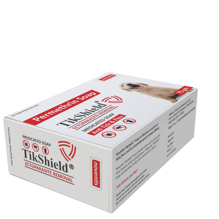 Tikshield ® Permethrin 1% Soap for Dogs - Eliminate Ticks, Fleas and Lice