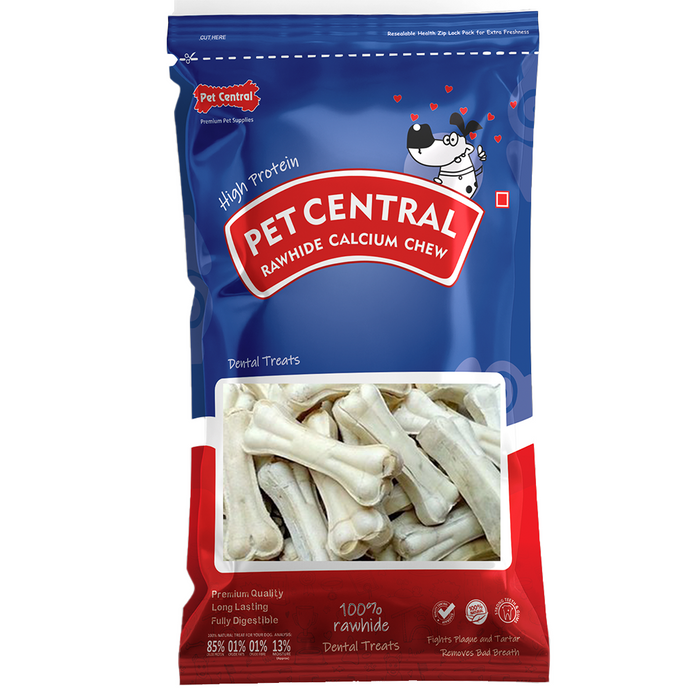 PetCentral® Rawhide Bones 4" x 10 pcs