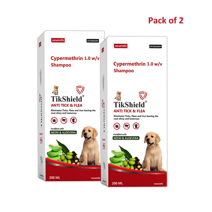 TikShield ® Anti-Tick & Flea Shampoo for Dogs