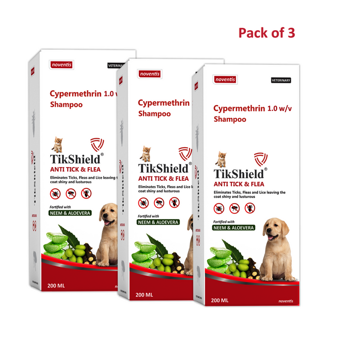 TikShield ® Anti-Tick & Flea Shampoo for Dogs