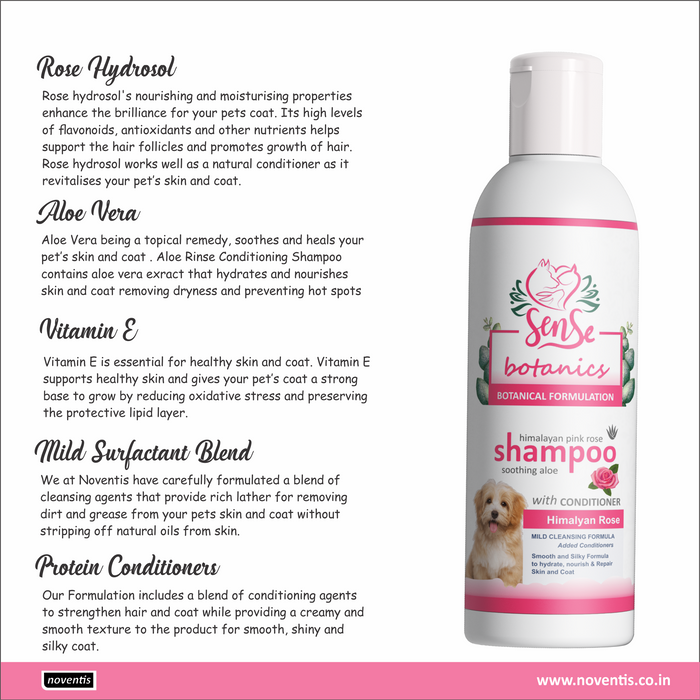 Sense Botanics™ Himalayan Rose & Aloe Shampoo