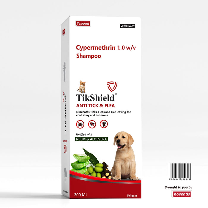 TikShield ® Anti-Tick & Flea Shampoo for Dogs